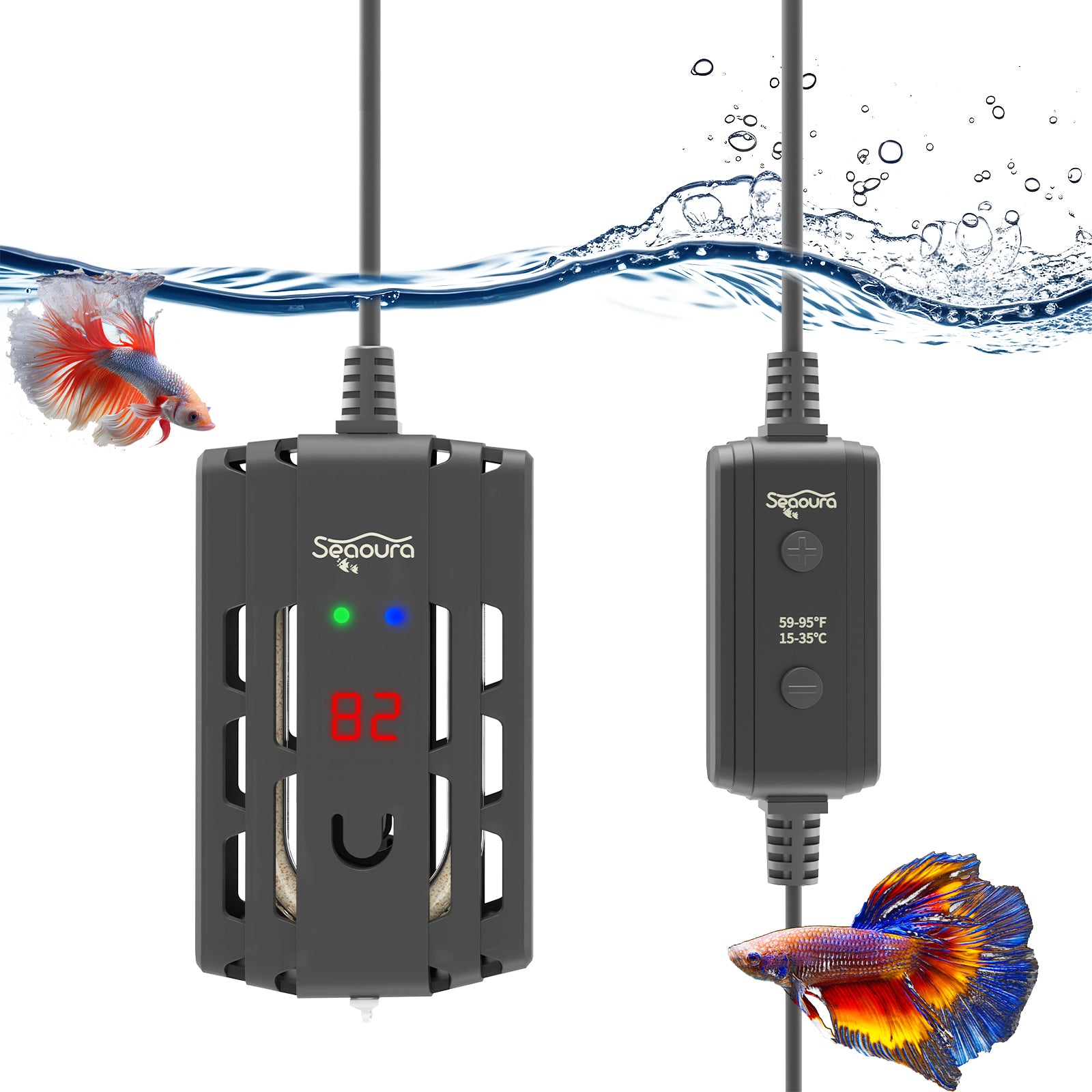Aquarium heater for maintaining optimal water temperature