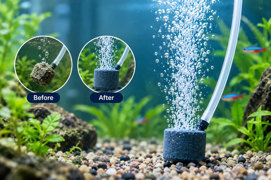 How to Stop an Aquarium Air Stone From Clogging