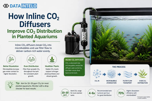 How Inline CO₂ Diffusers Improve CO₂ Distribution in Planted Aquariums
