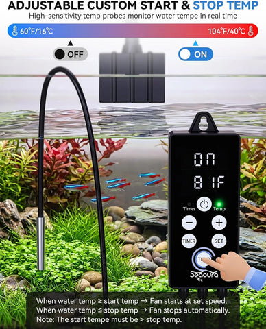 Aquarium Chiller Fan with Temp Probe 2