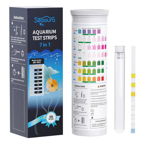SEAOURA SR-902 7 in 1 Aquarium Water Testing Strips