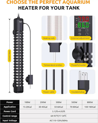 Seaoura SR-317 Submersible Aquarium Heater