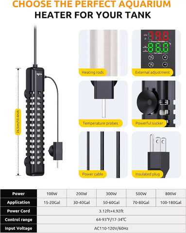 Seaoura SR-317 Submersible Aquarium Heater
