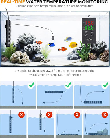 Seaoura SR-317 Submersible Aquarium Heater