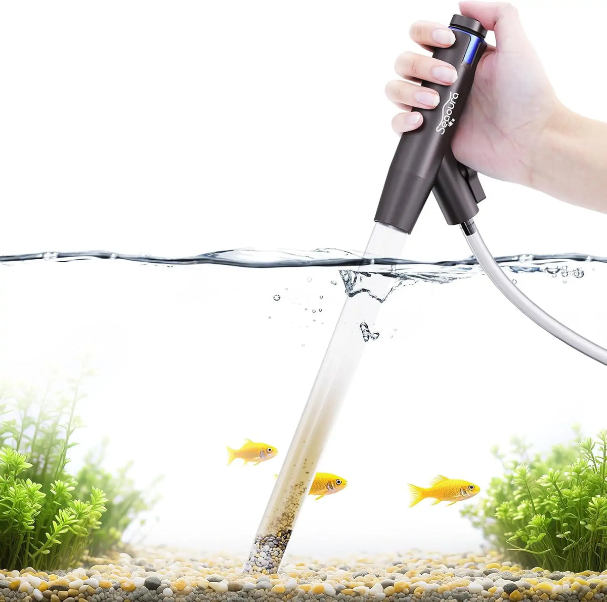 Seaoura SR-529 Aquarium Vacuum Gravel Siphon Fish Tank Cleaner