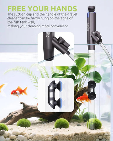 Seaoura SR-529 Aquarium Vacuum Gravel Siphon Fish Tank Cleaner