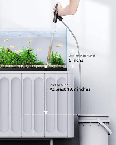 Seaoura SR-529 Aquarium Vacuum Gravel Siphon Fish Tank Cleaner