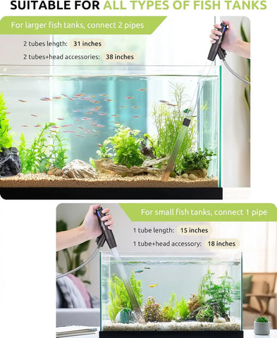 Seaoura SR-529 Aquarium Vacuum Gravel Siphon Fish Tank Cleaner