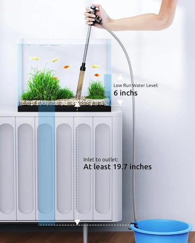 Seaoura SR-527 Small Gravel Vacuum for Aquarium Fish Tank Cleaner Kit
