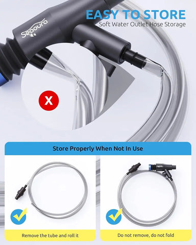 Seaoura SR-527 Small Gravel Vacuum for Aquarium Fish Tank Cleaner Kit