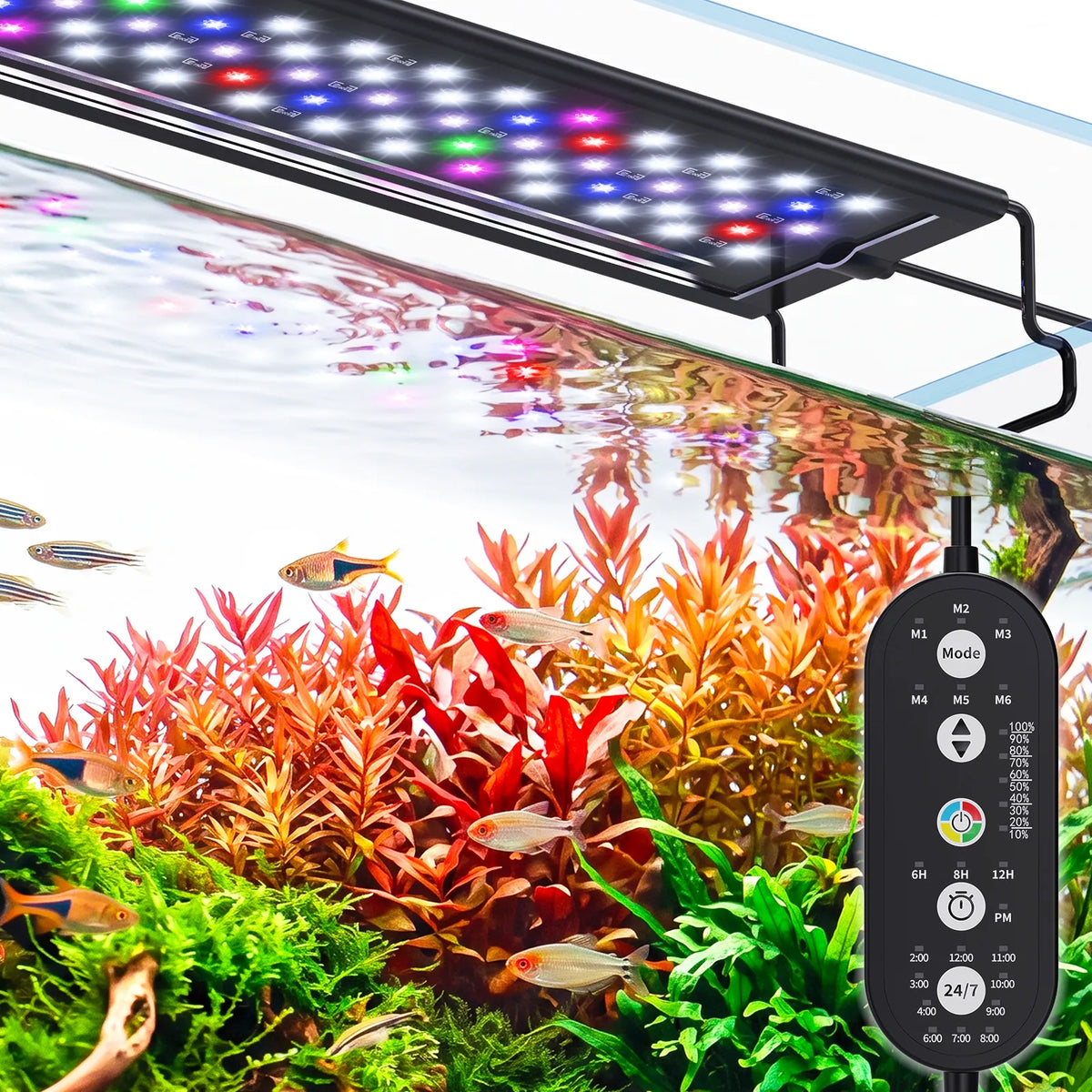 SR-654 Seaoura aquarium light with control panel