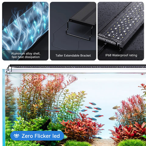 SR 620 IP68 waterproof zero flicker aquarium light