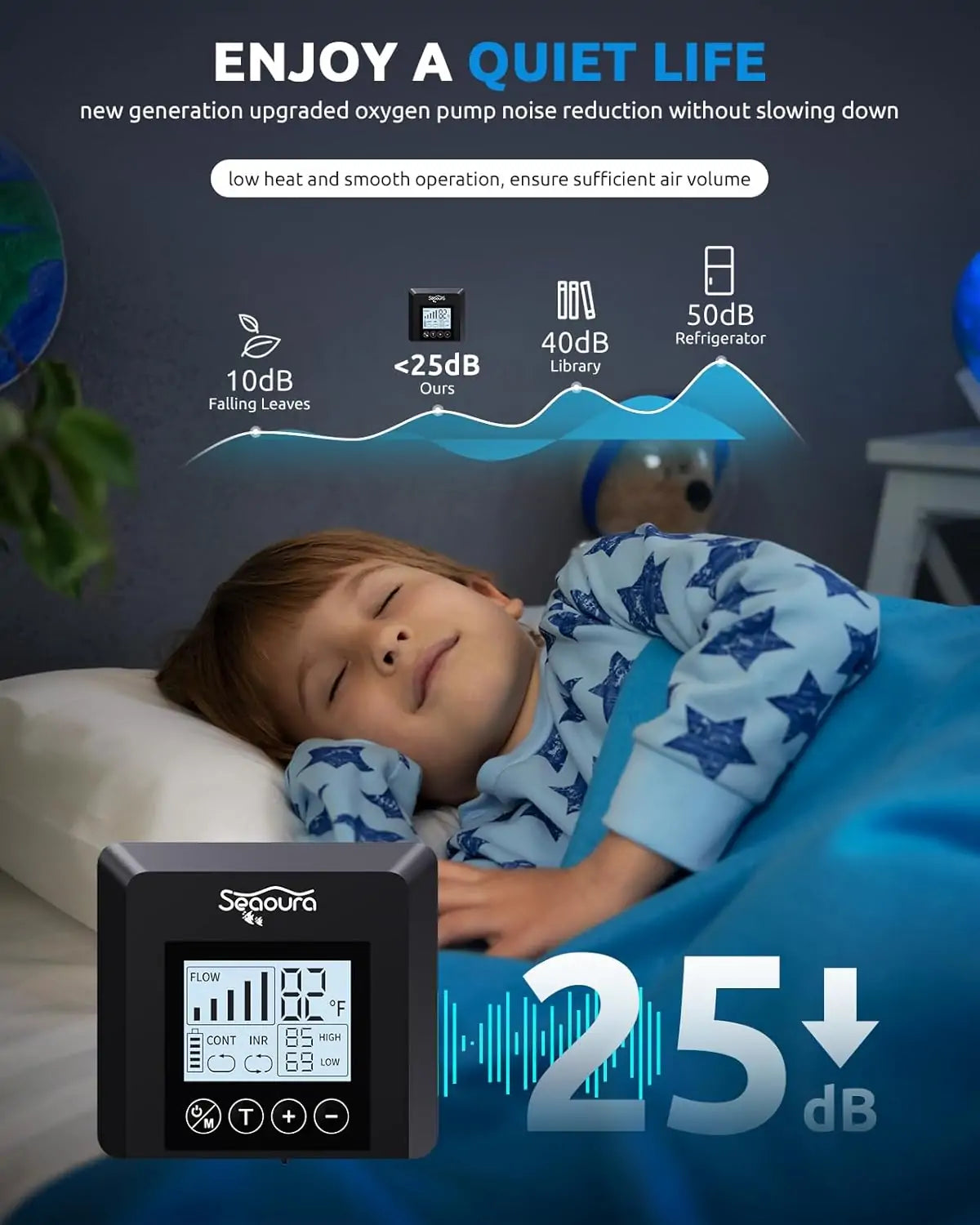Seaoura ‎SR-206 Aquarium Air Pump