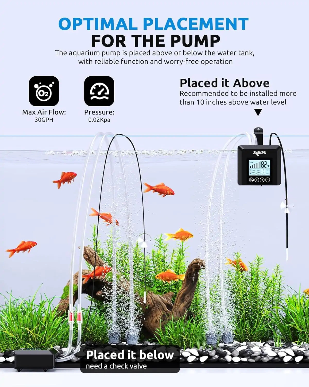 Seaoura ‎SR-206 Aquarium Air Pump