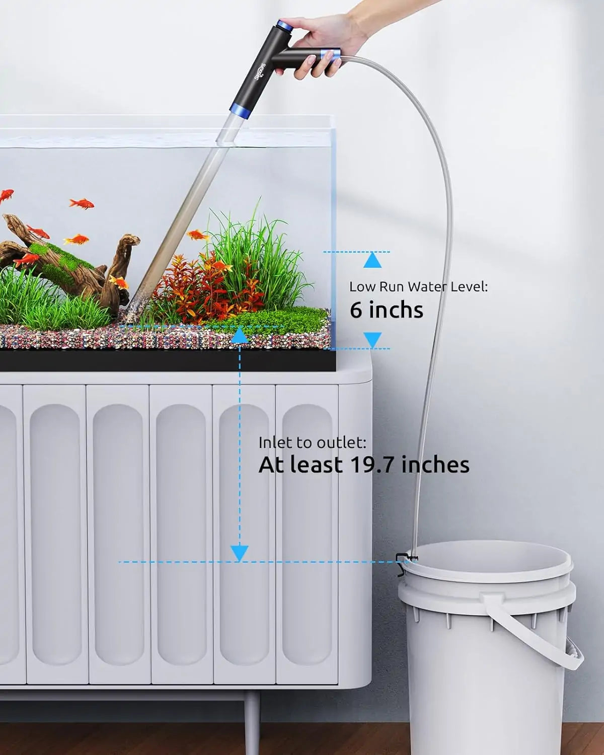 Seaoura SR-528 Aquarium Siphon Pump Gravel Cleaner