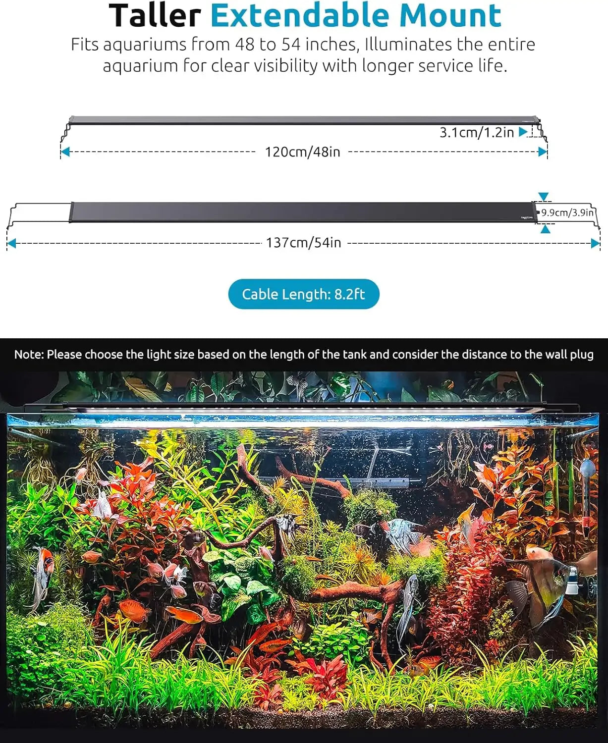 Seaoura SR-657  24/7 LED Aquarium Light Full Spectrum