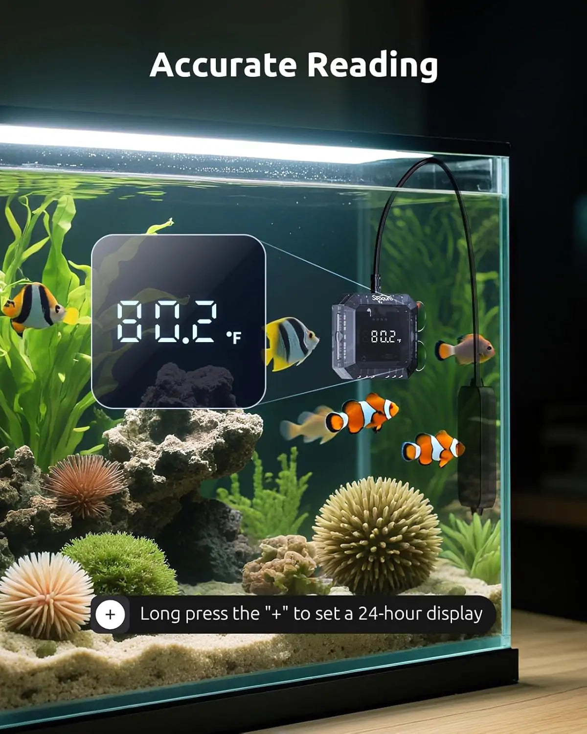 Seaoura SR-802 Aquarium Thermometer Submersible