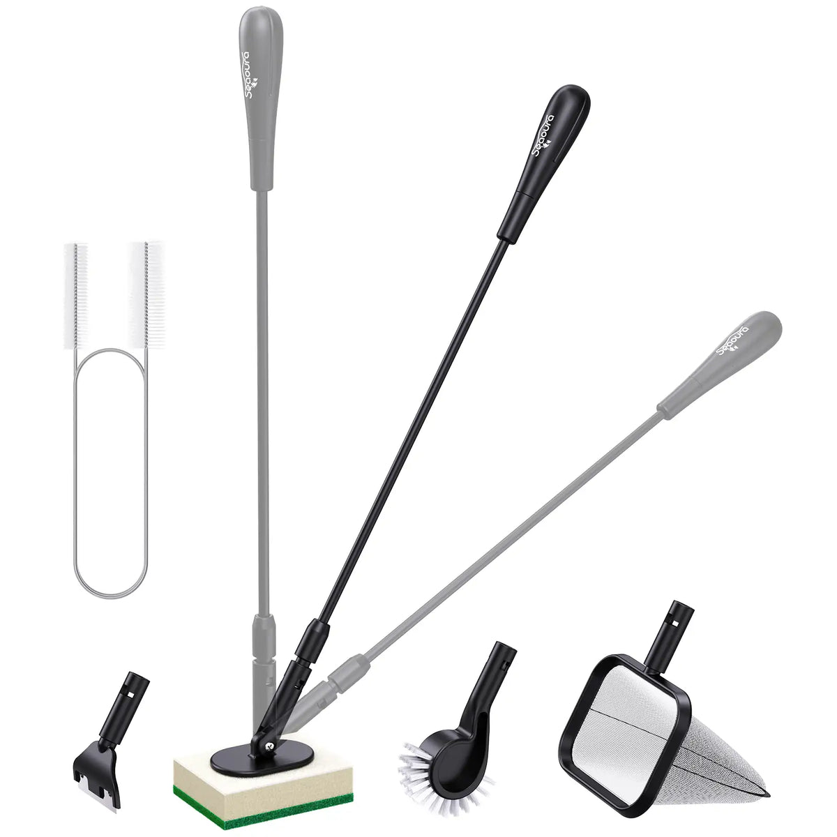 Seaoura SR-517  Aquarium Algae Scraper Cleaning Kit 5 in 1