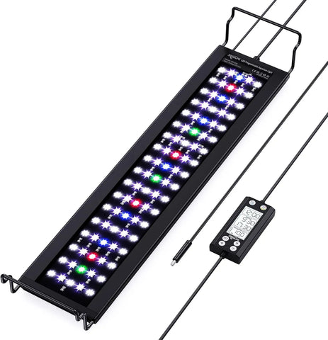Seaoura SR-659 LED Aquarium Light with Thermometer 【New Upgrade SR-666】